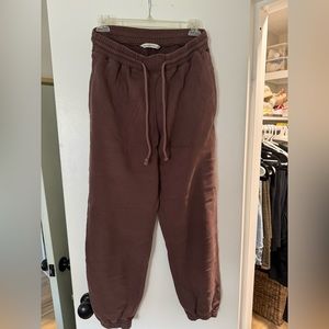 Brown sweatpants